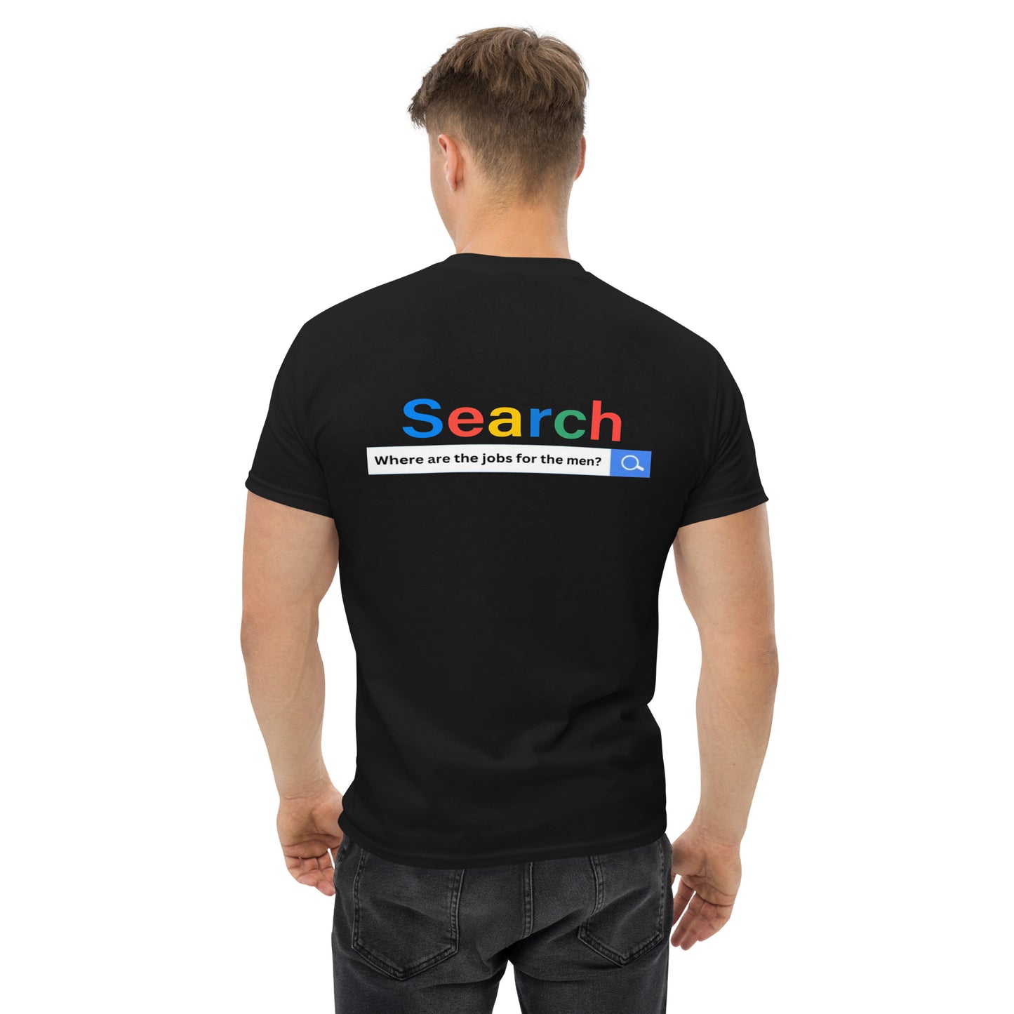 WHERE ARE THE JOBS FOR THE MEN? TEE