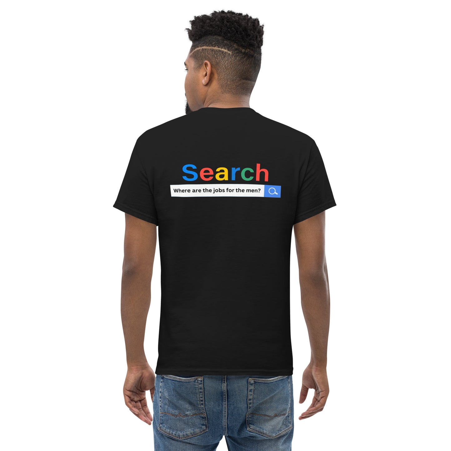 WHERE ARE THE JOBS FOR THE MEN? TEE